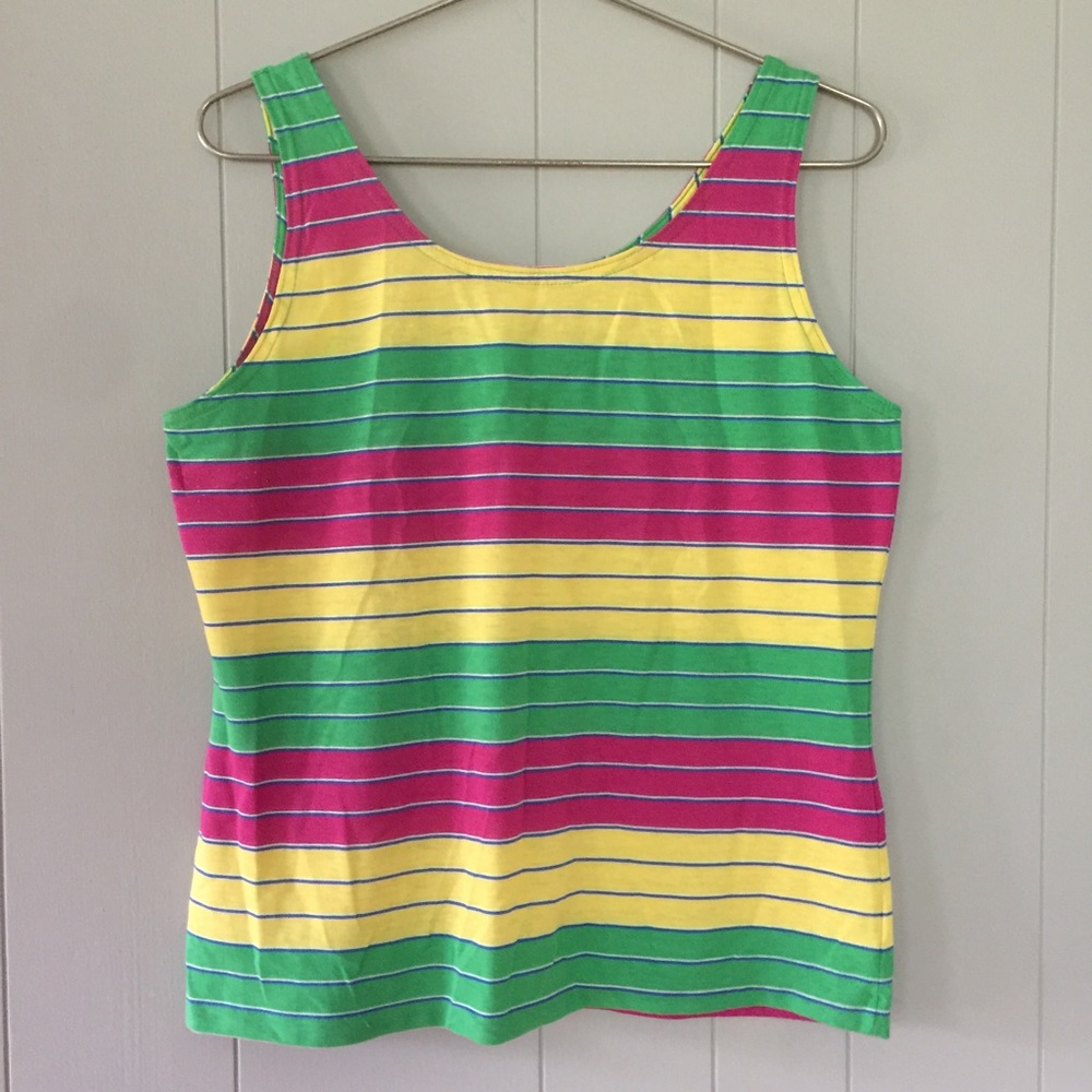 vintage candy stripe tank